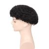 12MM Man Weave Hair Unit Black Men Afro Curly Toupee Full Poly Skin Pu Mens Toupee Human Hair System for Men Hair Piece view 4