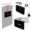 Self Find-3 Way Mirror for Self Hair Cutting with Ring Light,Rechargeable 360 Mirror for Hair Tools,Light and Height Adjustable view 4