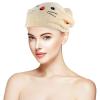 2pcs Coral Fleece Dry Hair Hat Hair Drying Towel Coral Fleece Hair Towel Microfiber Towels Rapid Drying Towel for Hair Head Towel Cap Hair Dry Towel Hair Towel Hat Curls view 4
