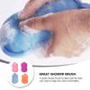4pcs Bath Sponge Bath Scrubber for Body Shower Scrubber Brush Loofah Scrubber Bathtub Scrubber Bath Pad Scrubber Newborn Girl Baby Filament Bath Flower Take a Bath view 3