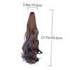 Beaupretty 1pc Wavy Ponytail Hair Clip Extension Fashionable Style Synthetic Hairpiece for Daily Wear Lightweight and Comfortable for Casual and Formal Looks view 2