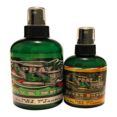 HAIRFUSION SPRAY-AND-SHAVE-Spray and Slay Set-Shave Spray 8oz-Aftershave 4oz