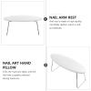 Uonlytech 1pc Nail Art Hand Pillow Microfiber Cushion Arm Rest for Manicure Detachable Design Support for Nail Technicians and Home Use view 2