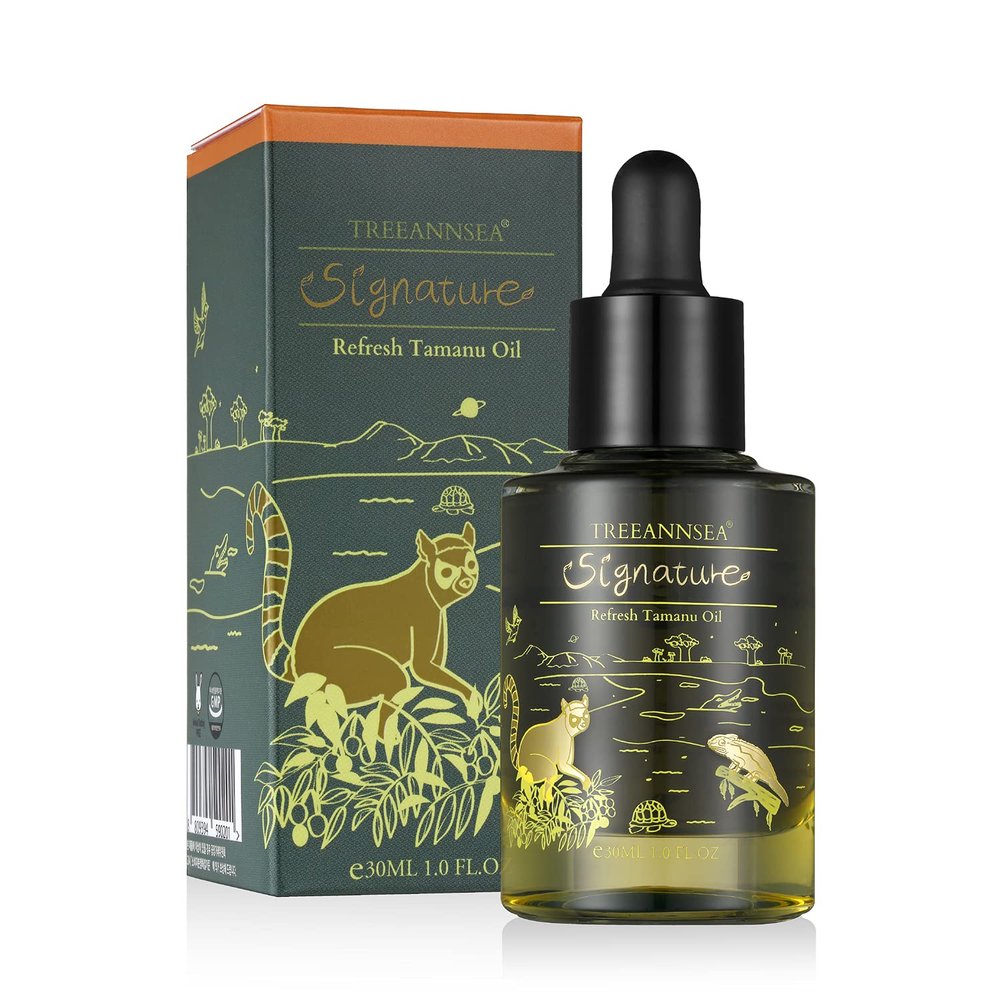 TREEANNSEA Signature refresh tamanu oil 1.05 Fl.Oz / 30ml Contains 8 vegetable oil, soothing, hydrating, moisturizing dry skin, Skin barrier nourishing, Korean Skincare