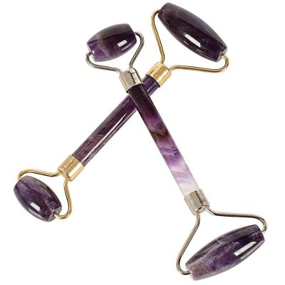 Fengshui Natural Amethyst Massage Healing Roller Massager