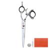 5.5/6" 440C Swivel Hair Scissors Hairdressing Scissors Barber Razor Thinning Rotating Thumb Shears Swivel Handle Scissor Rotary (Size : 5.5 INCH CUT) view 2