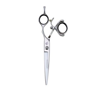 5.5/6" 440C Swivel Hair Scissors Hairdressing Scissors Barber Razor Thinning Rotating Thumb Shears Swivel Handle Scissor Rotary (Size : 6.0 INCH THIN)
