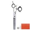 5.5/6" 440C Swivel Hair Scissors Hairdressing Scissors Barber Razor Thinning Rotating Thumb Shears Swivel Handle Scissor Rotary (Size : 6.0 INCH THIN) view 2