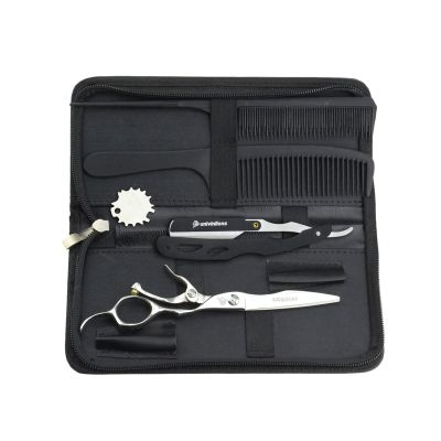 6" 440C barber hair scissors hairdressing thinning haircut scisors japan hairdresser SUS razor gift hot shears salon hairstylist (Color : 6137-Cutting)