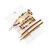 Numblartd 4Pcs Colorful Rhinestone Artificial Pearl Barrettes Hair Clip Bobby Pins - Women Lady Wedding Bridal Sweet Hairpin Side Clip Bangs Clip Hair Accessories view 1