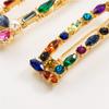 Numblartd 4Pcs Colorful Rhinestone Artificial Pearl Barrettes Hair Clip Bobby Pins - Women Lady Wedding Bridal Sweet Hairpin Side Clip Bangs Clip Hair Accessories view 4