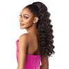 Sensationnel Instant Weave Half Wig - 8 Synthetic Blendwig Adjustable Drawstring for Seamless Hair Blending (4 MEDBROWN) view 2
