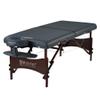 Master Massage Newport Portable Massage Table Package with Denser 2.5" Cushion, Walnut Stained Hardwood, Steel Support Cables, Pillows & Accessories, Royal Blue, 30" view 1