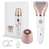 Electric Razors for Women, Painless 2-in-1 Shaver for Women Hair Remover for Face,Bikini Trimmer,Easy to Carry Cordless, Rechargeable Wet and Dry Women RazorHead Can be Replaced(Rose Gold) view 1