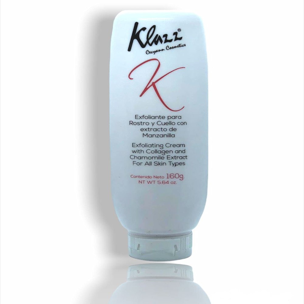 Cream Scrub with Collagen and Chamomile Extract, Eliminates Dead Cells, Stimulates Microcirculation and Cell Renewal