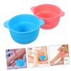 2pcs Depilatory Wax Bowl Hair Removal Waxing Tool Folding Silicone Pot Home ing Accessory Supplies Warmer Pot Silicone Bowl Warmer view 4