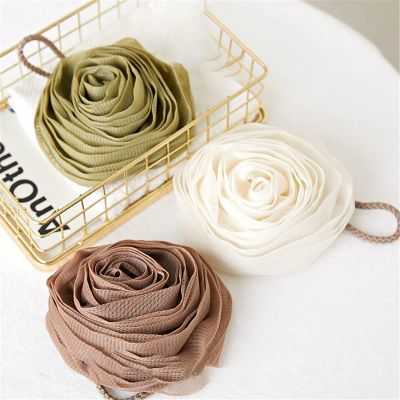 4 Pieces Bath Shower Loofah Sponge 50g Rose Flower Shape Mesh Pouf Shower Ball Body Scrubber Exfoliating Bath Sponge for Women