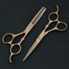 5.5" Cheap Barber Haircutting Kit Rose Gold Professional Hairdressing Scissors Cutting Scissor Hair Styling Scissors Thinning Shears view 3