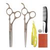 5.5" Razor Barber Rose Gold Haircutting Kit Professional Hairdressing Scissors Cutting Scissor Thinning Shears Hair Styling Scissors Salon Shears view 1