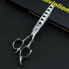 5.75 inch Big Tooth Thinning Scissors Professional Hair Thinning Shears 6 Teeth Fish bone teeth Barbers Hairdressing Clippers Barber Accessories view 4