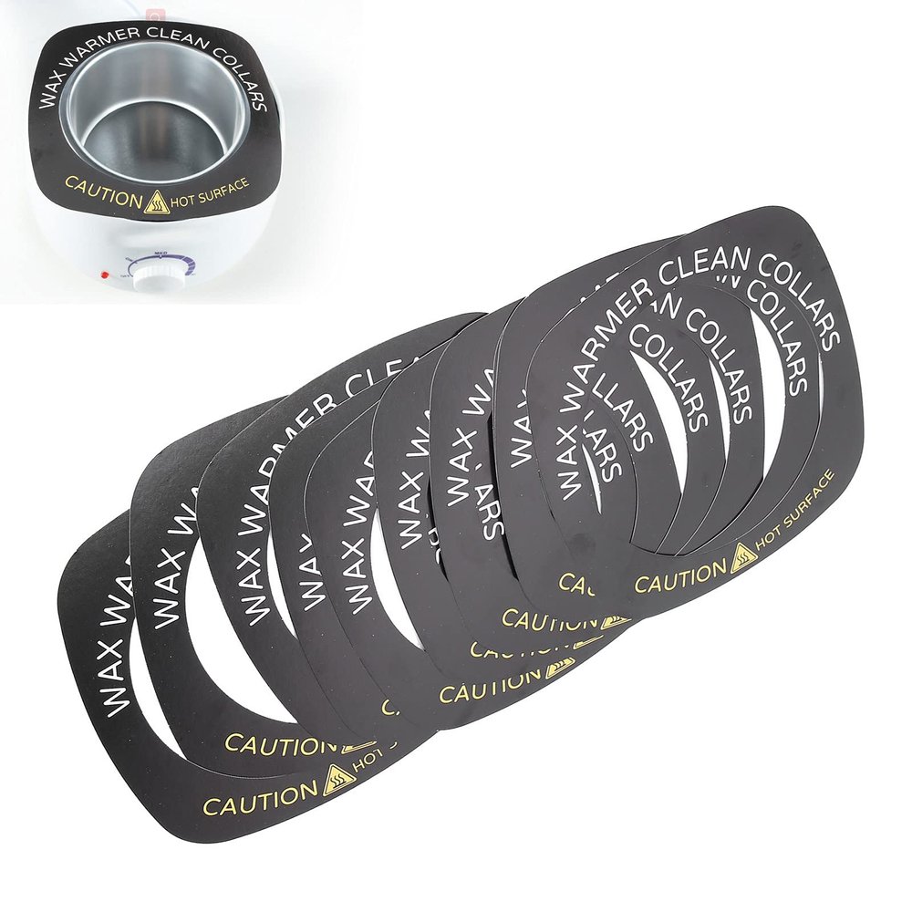 Brrnoo 10pcs Professional Wax Warmer Collar, Wax Heater Protective Ring Accessory for Most Standard Size Wax Heaters ()