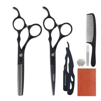 5.5" Shaving Razor Professional Hairdressing Scissors Cutting Scissor Thinning Shears Hair Styling Scissors Barber Haircut Scissors
