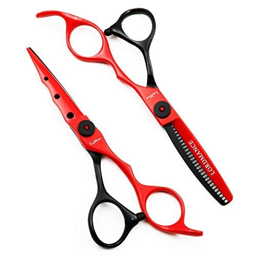 Hair Cutting Scissors, 6 Inch Professional Hairdressing Scissors Set Beauty Salon Hair Cutting and Thinning Scissors Barber Shears Tools BY ZZYY (Color : 1 set)
