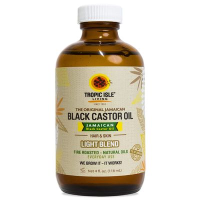 Light Blend Jamaican Black Castor Oil 4 fl oz | Lightweight Nourishing Oil with Vitamin E & Omega Fatty Acids | Strengthens, Moisturises & Conditions Hair, Skin, Brows & Lashes
