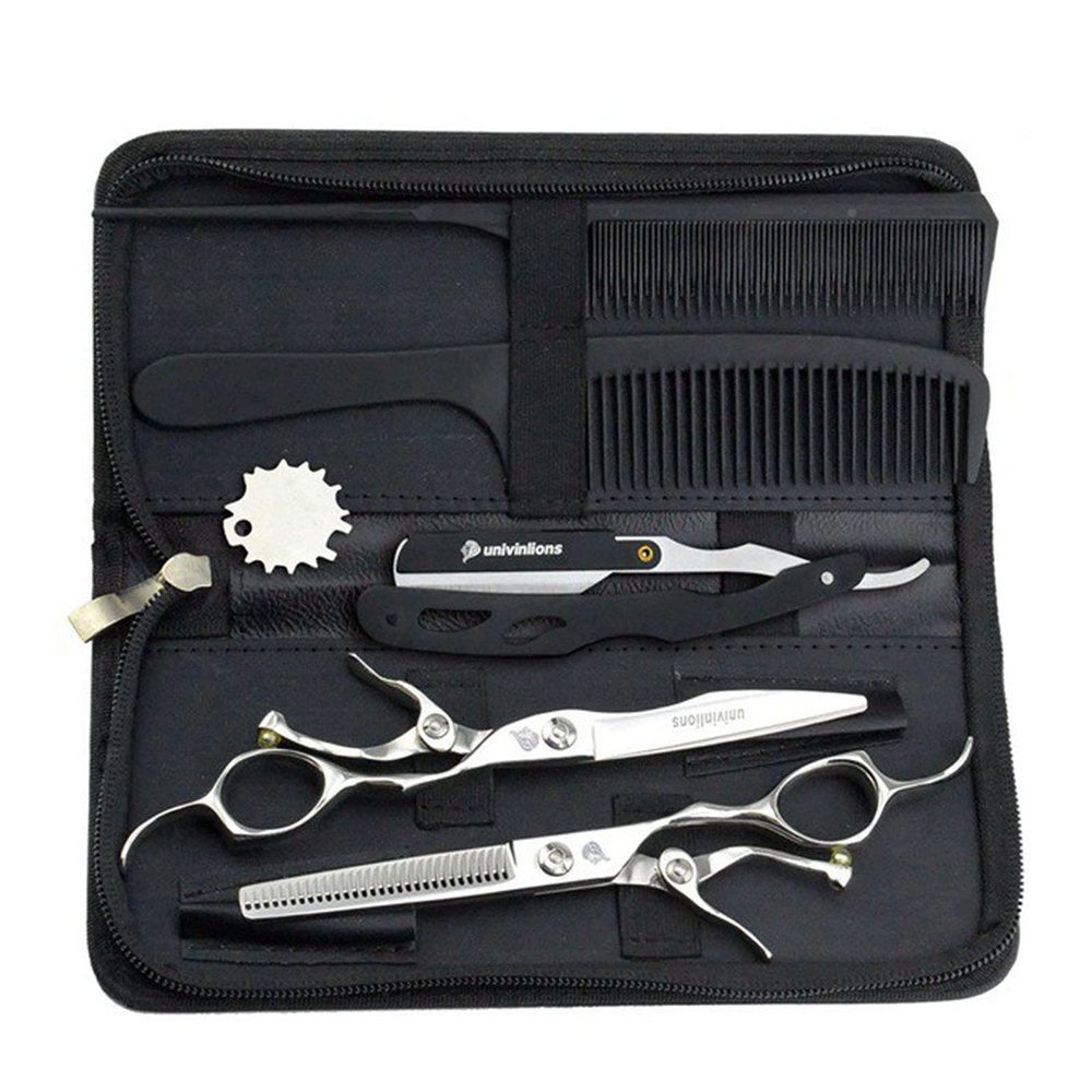 6" 440C barber hair scissors hairdressing thinning haircut scisors japan hairdresser SUS razor gift hot shears salon hairstylist