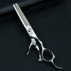 6" 440C barber hair scissors hairdressing thinning haircut scisors japan hairdresser SUS razor gift hot shears salon hairstylist view 2