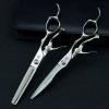 6" 440C barber hair scissors hairdressing thinning haircut scisors japan hairdresser SUS razor gift hot shears salon hairstylist view 4
