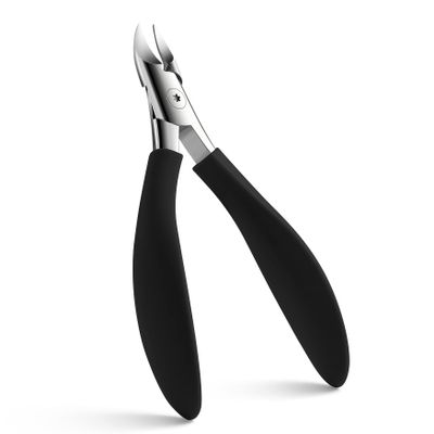 FVION Toenail Clippers, Professional Thick & Ingrown Toe Nail Clippers for Men & Seniors, Velvet-Soft Handle Toenail Cutter/Colorful Nail Clippers, High Grade Stainless Steel