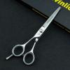5.75" serrated 440C left hand laser wire hair scissors japan hair cutting shears lefty small teeth hairdressing cutting barber scissor view 4