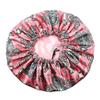 ELIHAIR Silky Night Sleeping Cap Satin Bonnet for Curly Hair Adjustable Hair Bonnet Reversible Double Layer X-Large Retro Pink view 2