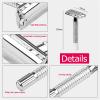 2 SUS Razors 10 Blades Manual Shaver Straight Edge Stainless Steel Sharp Barber Razor Folding Shaving Knife Shave Beard Cutter view 2