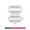 10 Blades+Straight Edge Razor Manual Shaver Beard Removal Single Edge Blades Barber Shaver Face Underarm Body Eyebrow Hair Removal Throat Shavette view 2