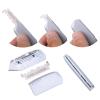 10 Blades+Straight Edge Razor Manual Shaver Beard Removal Single Edge Blades Barber Shaver Face Underarm Body Eyebrow Hair Removal Throat Shavette view 3