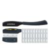 10 Blades + Straight Edge Barber Razor Women Men's Manual Shaver Black Barber Shaver Beard Removal Barber Knife Hair Removal Throat Shavett view 1
