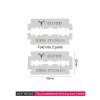 10 Blades+Professional Straight Edge Razor Beard Removal Single Edge Blades Barber Shaver Face Underarm Body Eyebrow Hair Removal Throat Shavette view 2