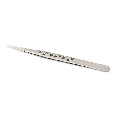 1pcs Stainless Steel Tip Straight Tweezers For Profissional Grafting Eyelash extension False Eyelash Nail Art Electionics