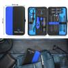 Keiby Citom Professional Stainless Steel Nail Clipper Travel & Grooming Kit Nail Tools Manicure & Pedicure Set of 18pcs with Luxurious Case (Black/Blue) view 2