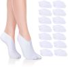 14 Pairs Moisturizing Socks Lotion Overnight Spa Socks Dry Feet Cotton Cosmetics Socks Spa Moisturizing Enhancing Socks Spandex Sock for Women and Men Feet Care, White view 1
