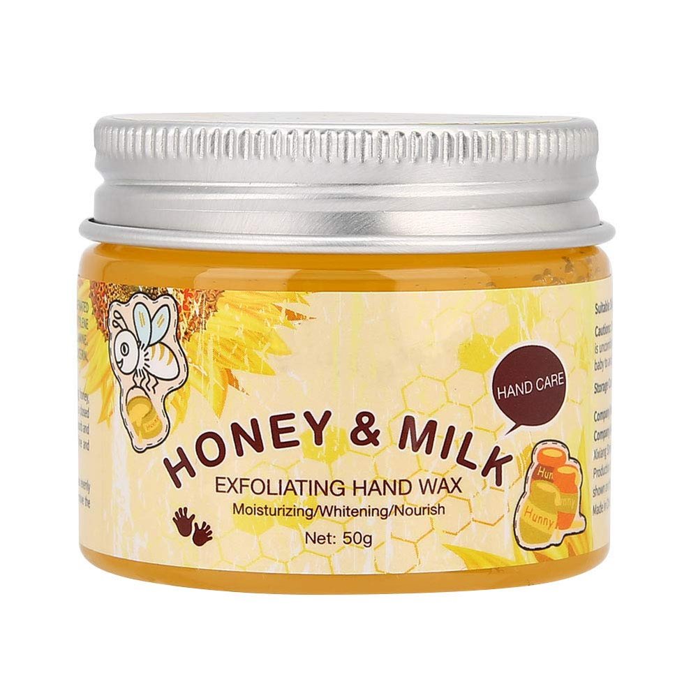 HURRISE 50G Hand Moisturizing Mask, Milk Honey Exfoliating Moisturizing Lightening Hand Care Mask For Dry Cracked Hands Repair Of Rough Kkin For Women And Men