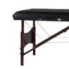Master Massage Roma II Portable Massage Table Bed Package with 2.5" Cushion, Half Round Bolster, Disposable Face Cover, Black, 30" Salon Beauty Tattoo Lash Facial Bed view 3