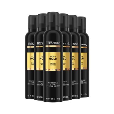 TRESemm Hair Mousse Pack of 6 Extra Hold For 24H Touchable Hold & Volume with Pro Lock Tech 10.5 FL Oz