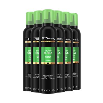 TRESemm Flawless Curls Nourishing Mousse Pack of 6 With Coconut and Avocado Oil 10.5 oz