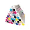 50 Pcs Disposable Mascara Brushes Diamond Eyelash Spoolies Makeup Brush Mascara Wand in Sanitary Tube Lash Supplies (Mix)  view 2