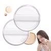 2PCS Silicone Air Cushion Powder Puff Transparent Cosmetic Blender, Easy to Clean and Apply Makeup Wet and Dry Use with Environmentally Material High Elastic Cosmetic Tool for Women Girls view 1