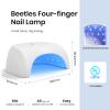 Beetles Gel Polish UV LED Nail Lamp, Fast Drying Nail Dryer Compact Manicure Light with Timer Setting Sensor Elegant Shell UV Light for Gel Nails DIY Home Gift for Her view 2