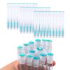 60 Pcs Lash Disposable Mascara Brushes Diamond Eyelash Spoolies Makeup Brush Mascara Wand in Sanitary Tube Lash Supplies (Turquoise) view 1